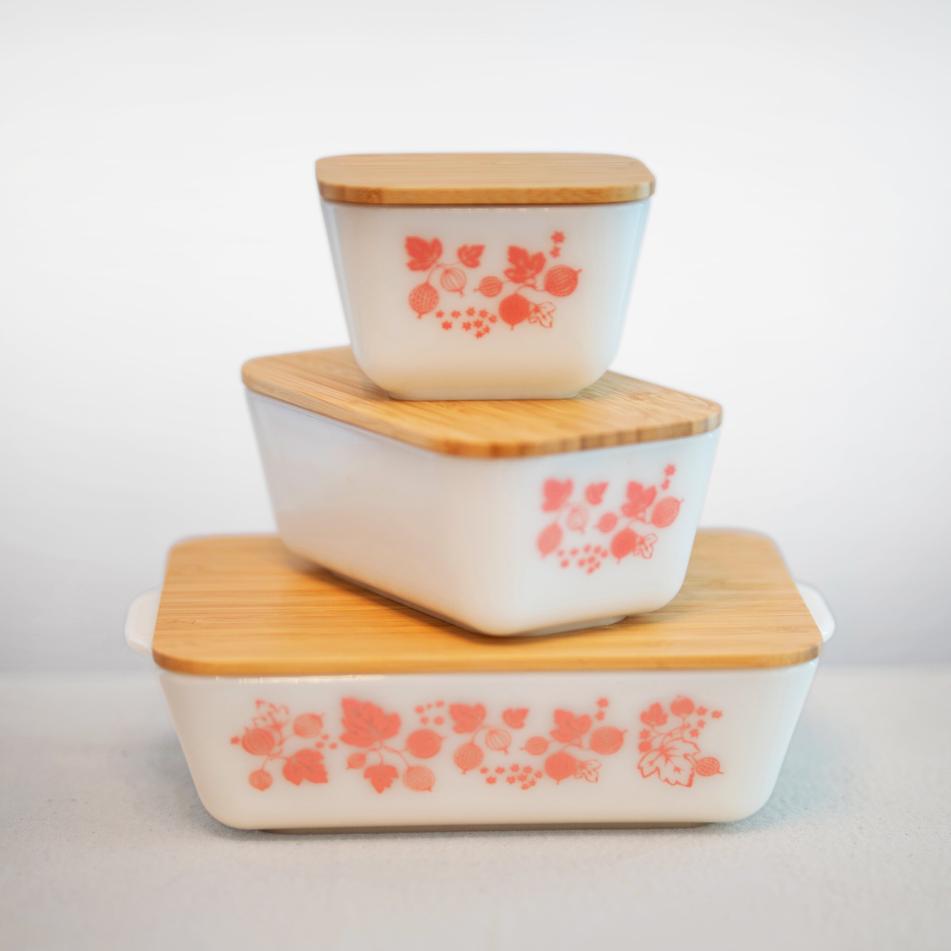Set of 4 Fridgie Lids For Your Vintage Pyrex – LidCentury Modern